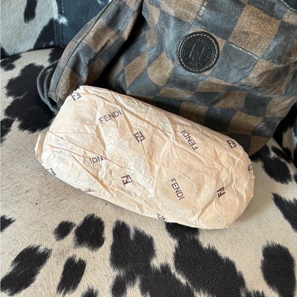 Fendi Black and Brown Checkered Backpack - Picture 12 of 16